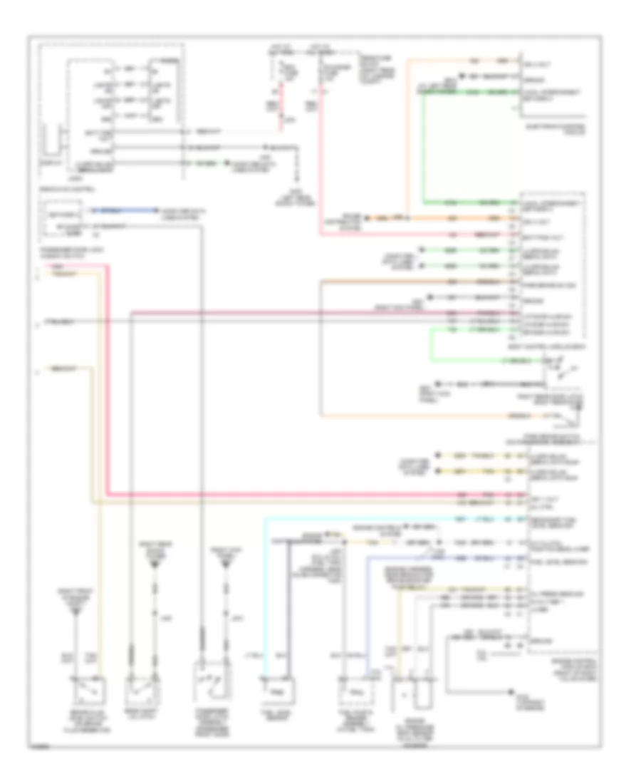 Instrument Cluster Wiring Diagram 2 of 2 for Cadillac CTS 2009