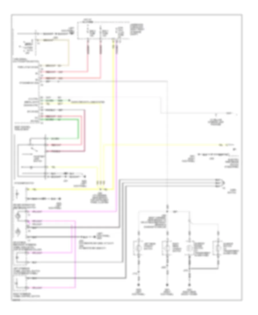 Instrument Illumination Wiring Diagram 1 of 2 for Cadillac CTS 2009