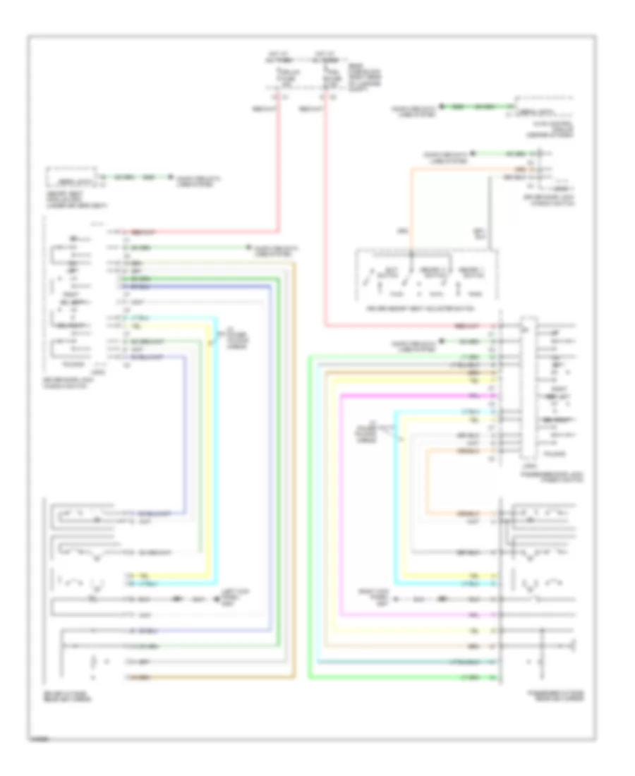 Memory Mirrors Wiring Diagram for Cadillac CTS 2009