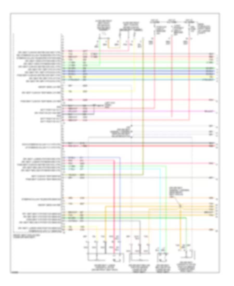 Memory Seat Wiring Diagram (1 of 4) for Cadillac CTS 2009