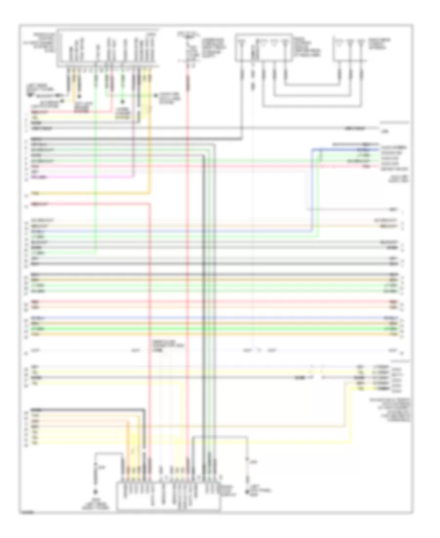 Navigation Wiring Diagram, without Surround Amplifier (2 of 4) for Cadillac CTS 2009