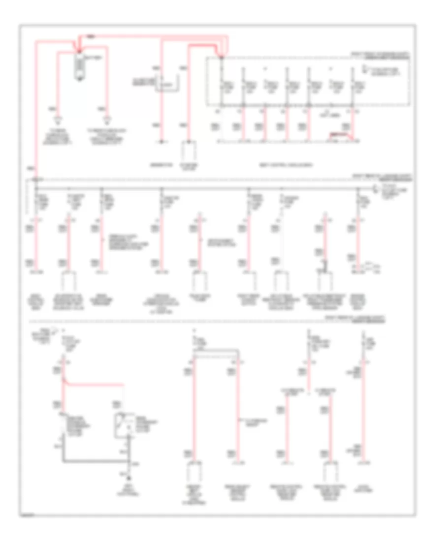 Power Distribution Wiring Diagram 1 of 7 for Cadillac CTS 2009