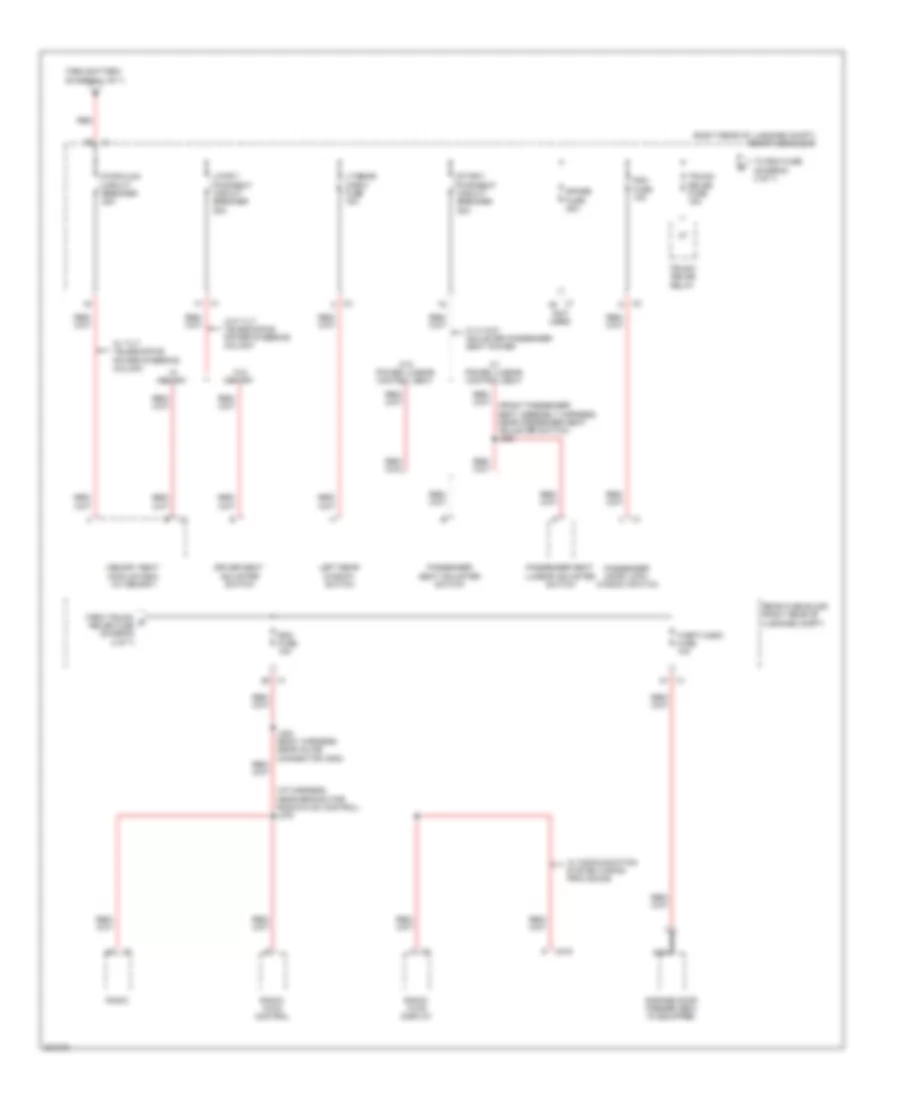 Power Distribution Wiring Diagram 2 of 7 for Cadillac CTS 2009