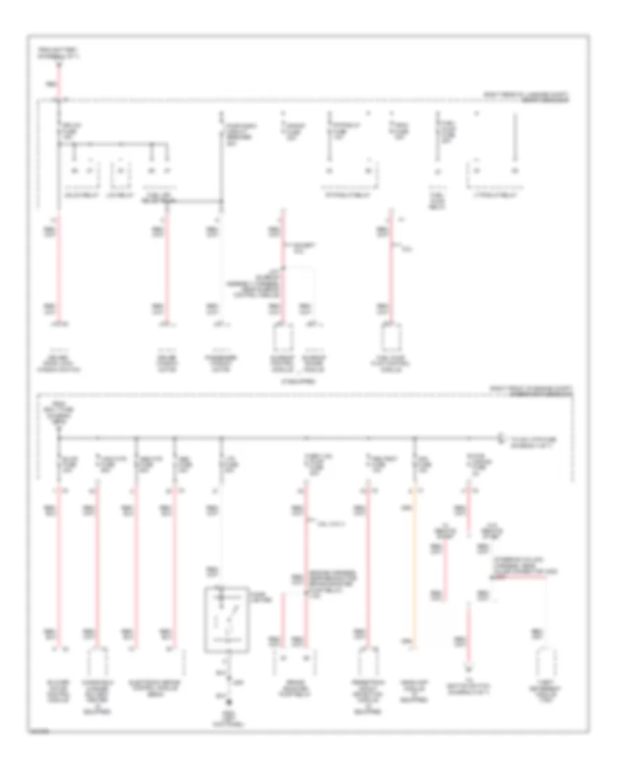 Power Distribution Wiring Diagram 3 of 7 for Cadillac CTS 2009