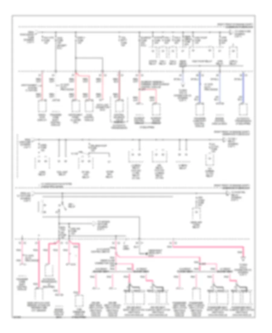 Power Distribution Wiring Diagram 4 of 7 for Cadillac CTS 2009