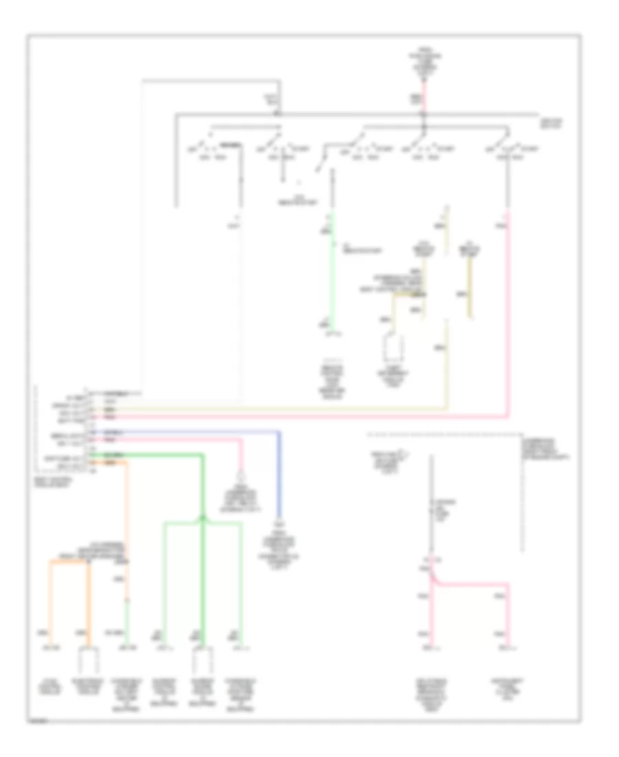 Power Distribution Wiring Diagram 5 of 7 for Cadillac CTS 2009