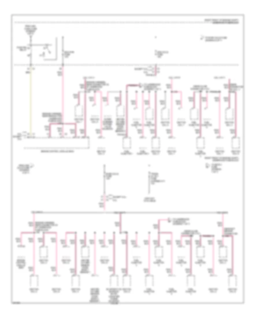 Power Distribution Wiring Diagram 6 of 7 for Cadillac CTS 2009