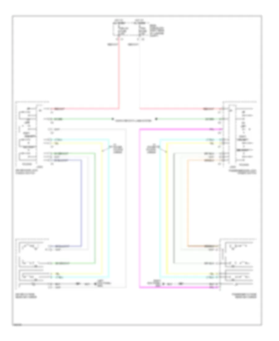 Power Mirrors Wiring Diagram for Cadillac CTS 2009