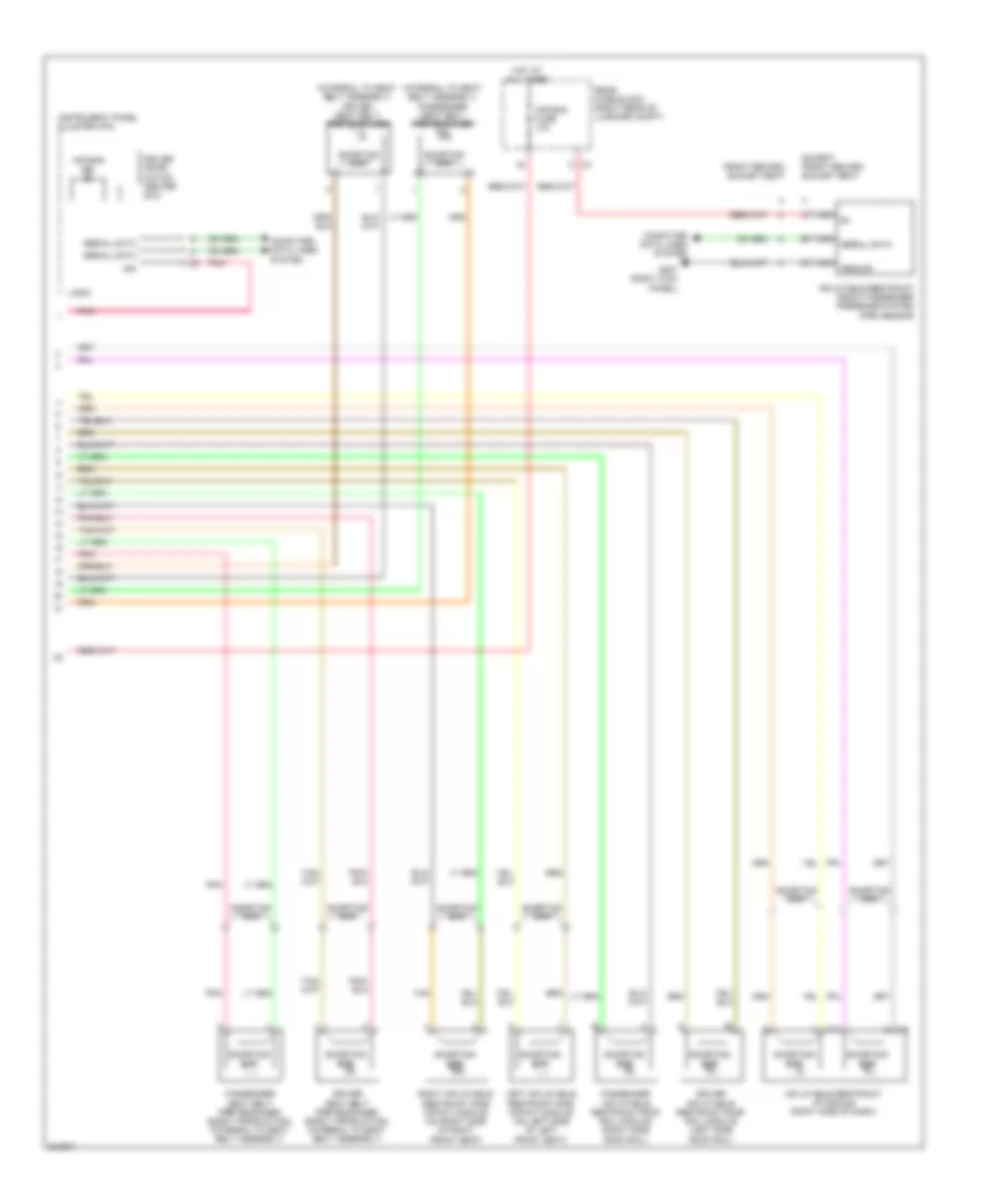 Supplemental Restraints Wiring Diagram 2 of 2 for Cadillac CTS 2009