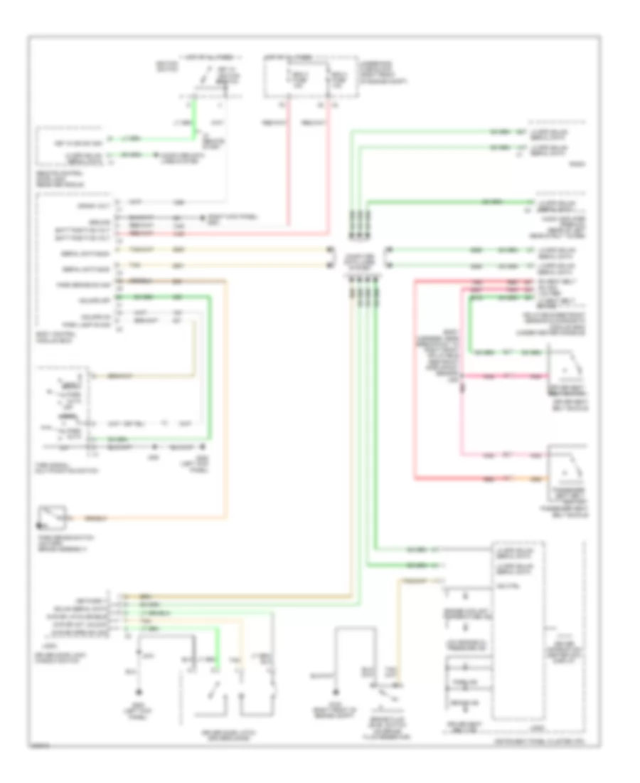 Chime Wiring Diagram for Cadillac CTS 2009