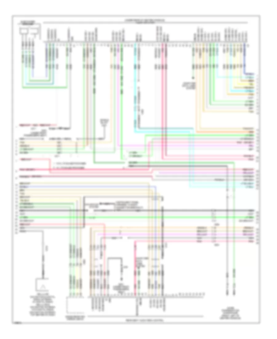Navigation Wiring Diagram, with UYS, Y91  UQA (2 of 4) for Cadillac Escalade Hybrid 2013
