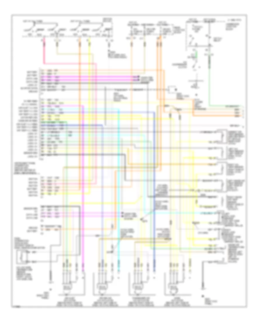 Automatic A C Wiring Diagram 1 of 2 for Cadillac Seville SLS 1999