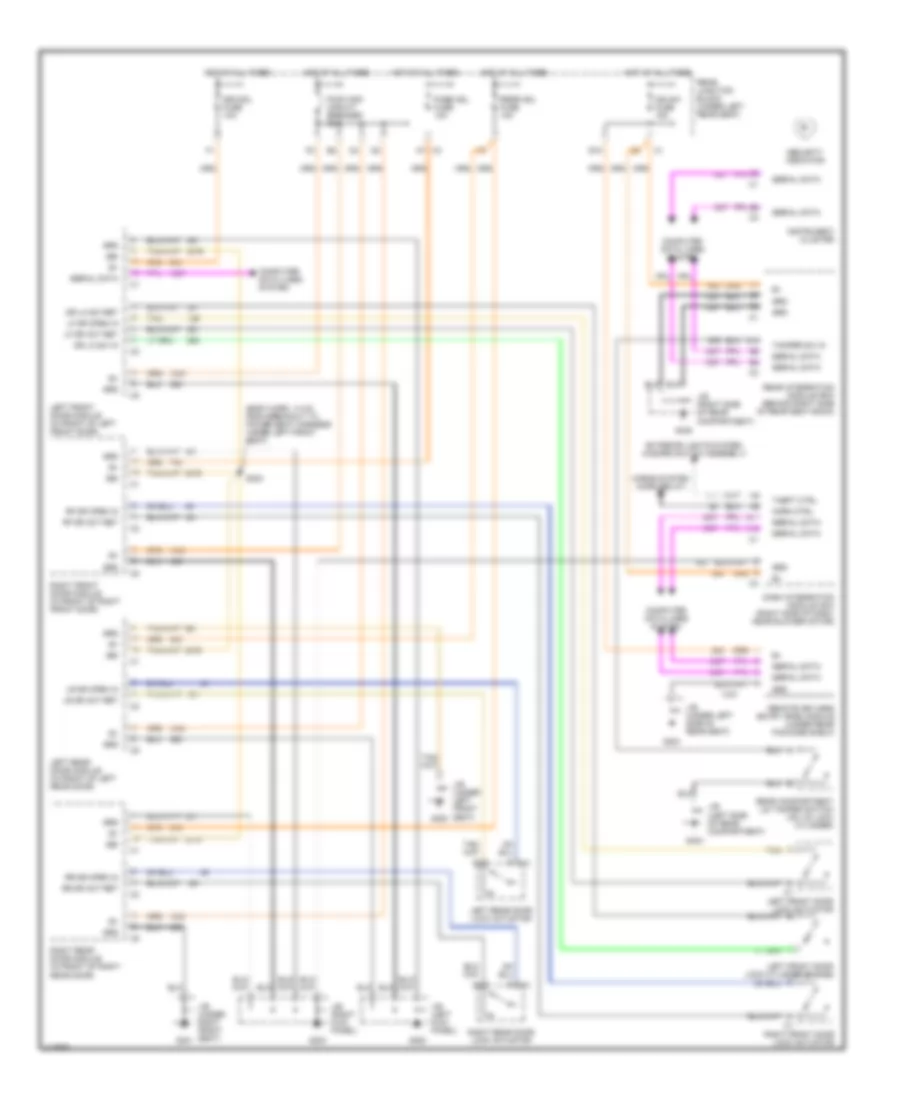 Forced Entry Wiring Diagram for Cadillac Seville SLS 1999