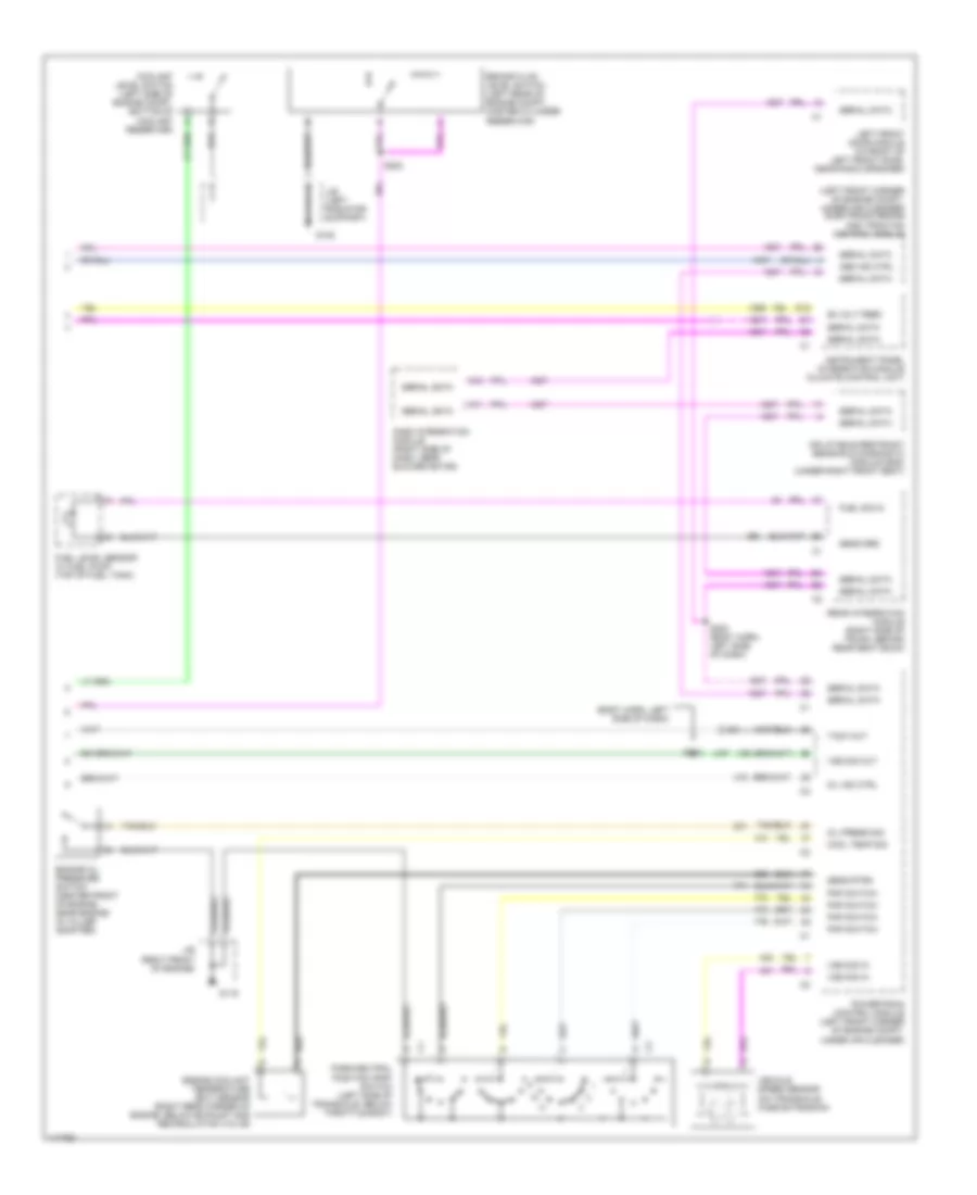 Instrument Cluster Wiring Diagram (2 of 2) for Cadillac Seville SLS 1999
