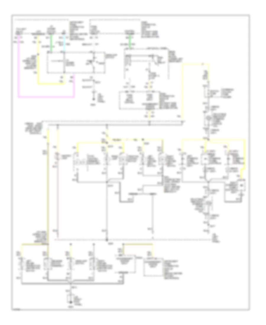 Instrument Illumination Wiring Diagram 1 of 2 for Cadillac Seville STS 1999
