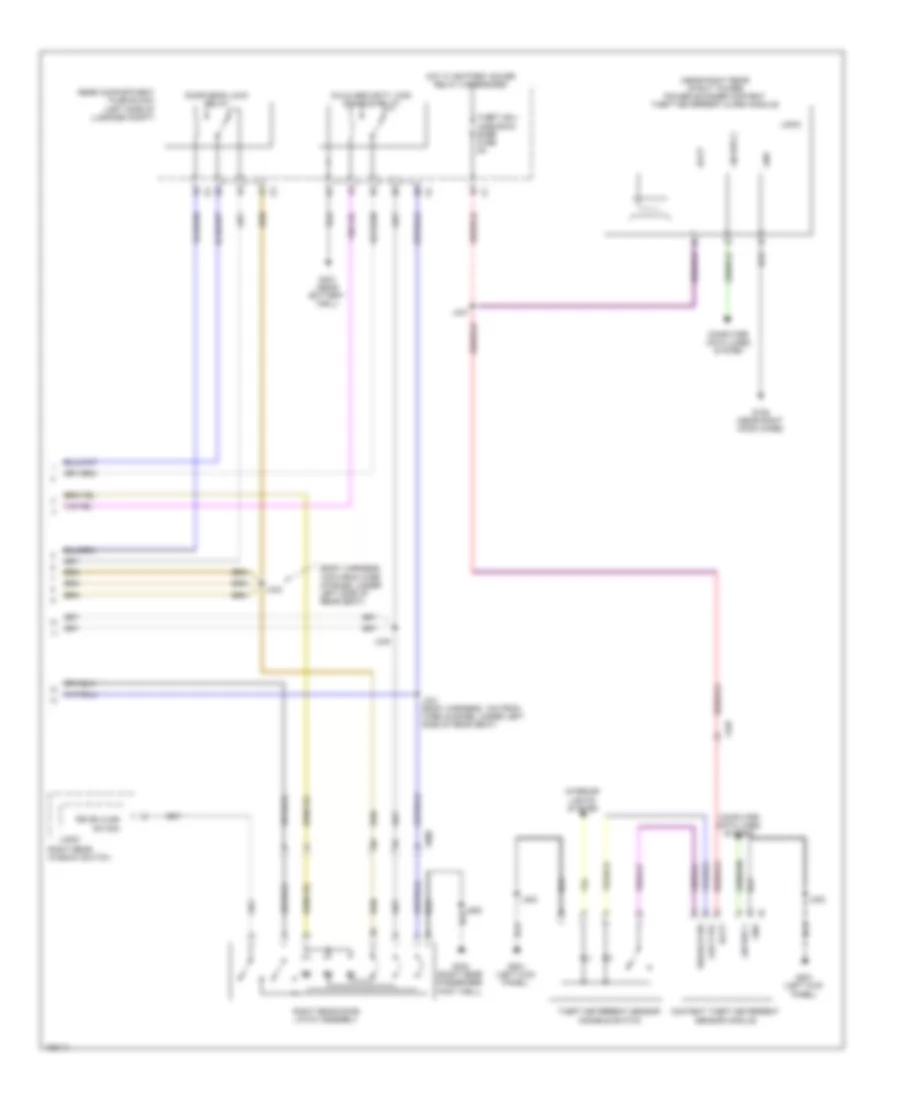 Forced Entry Wiring Diagram, without Passive Keyless Entry (3 of 3) for Cadillac ATS 2013