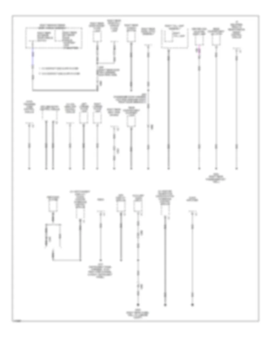 Ground Distribution Wiring Diagram (6 of 7) for Cadillac ATS 2013