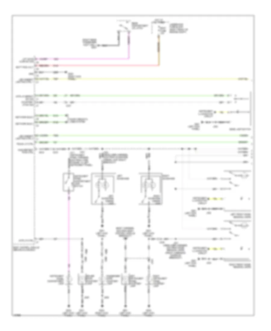 Courtesy Lamps Wiring Diagram 1 of 2 for Cadillac ATS 2013
