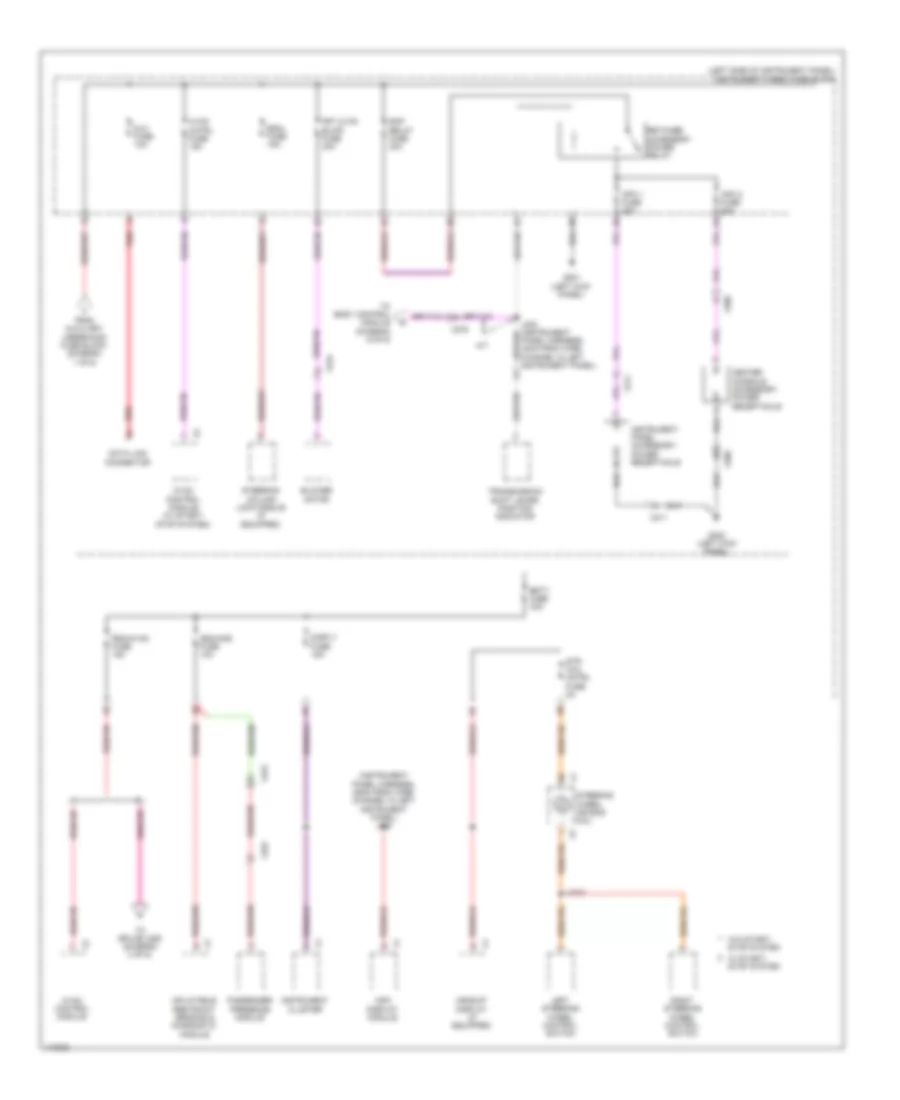 Power Distribution Wiring Diagram 4 of 6 for Cadillac ATS 2013