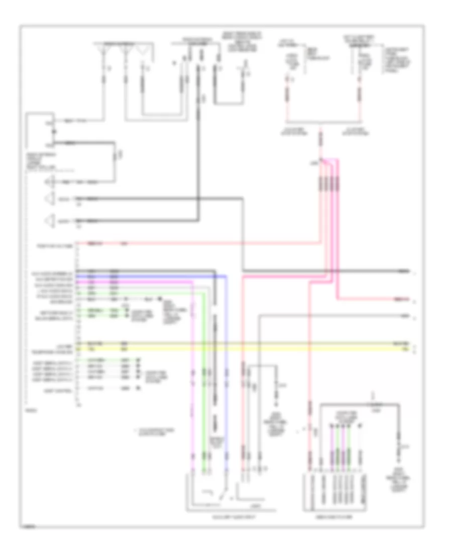 Radio Wiring Diagram with Touch Screen  Color Information Display 1 of 5 for Cadillac ATS 2013