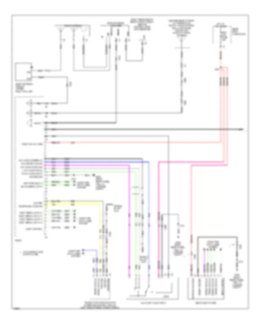 Radio Wiring Diagram without Touch Screen  Color Information Display 1 of 3 for Cadillac ATS 2013