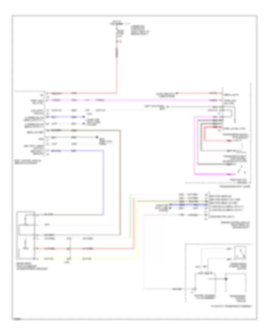Shift Interlock Wiring Diagram for Cadillac ATS 2013