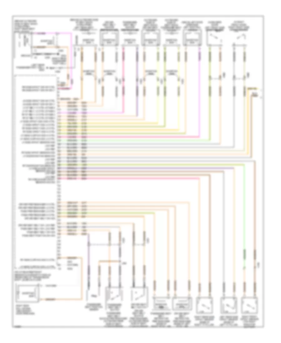 Supplemental Restraints Wiring Diagram 1 of 2 for Cadillac ATS 2013
