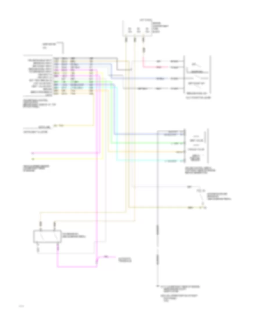 Cruise Control Wiring Diagram for Cadillac DeVille 1994