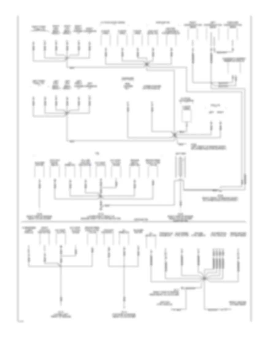 Ground Distribution Wiring Diagram 1 of 4 for Cadillac DeVille 1994