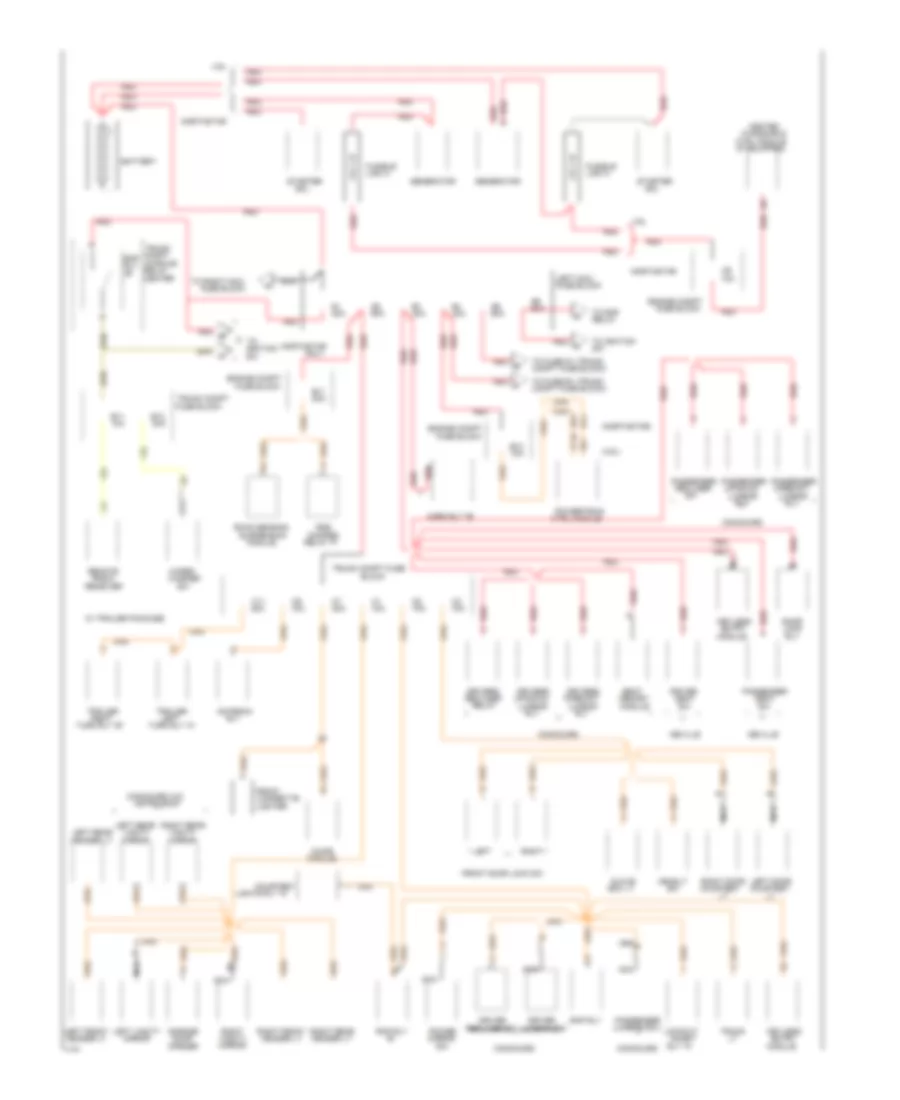 Power Distribution Wiring Diagram 1 of 4 for Cadillac DeVille 1994