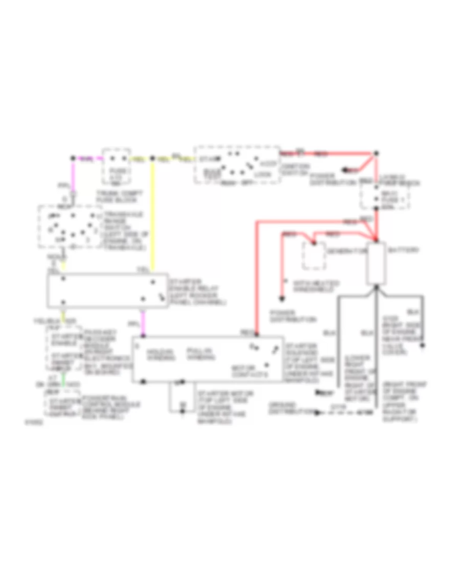 4 6L VIN Y Starting Wiring Diagram for Cadillac DeVille 1994