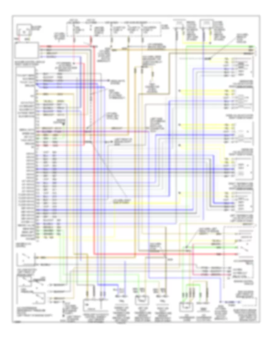 Automatic A C Wiring Diagram 1 of 2 for Cadillac Catera 2000