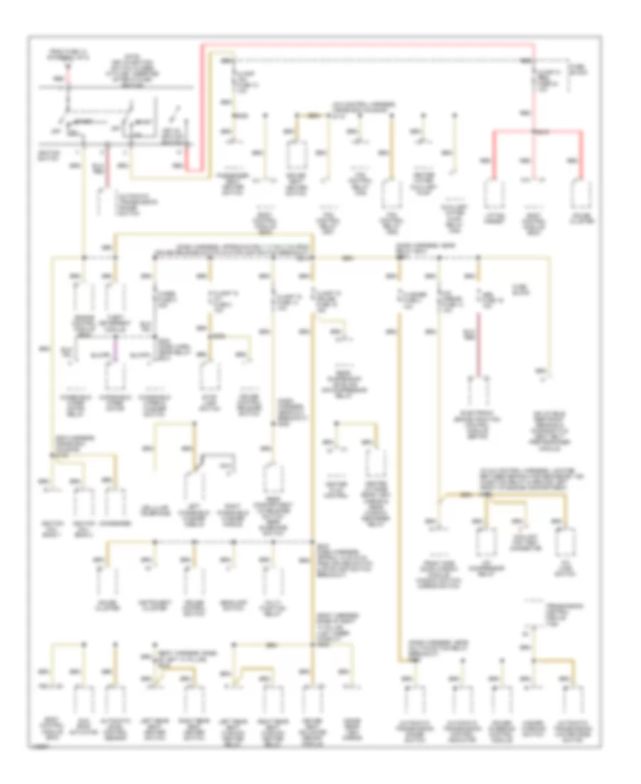 Power Distribution Wiring Diagram 2 of 2 for Cadillac Catera 2000
