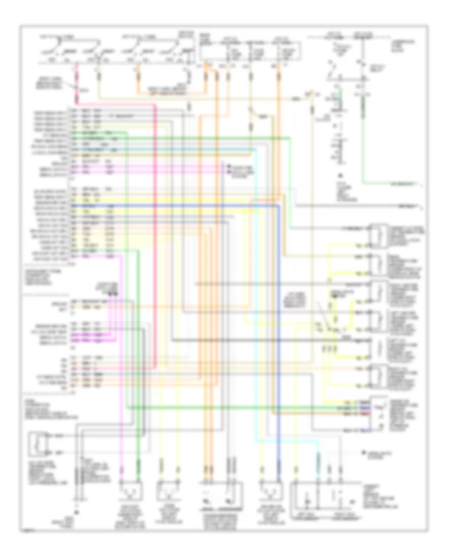 Automatic A C Wiring Diagram 1 of 2 for Cadillac DeVille 2000