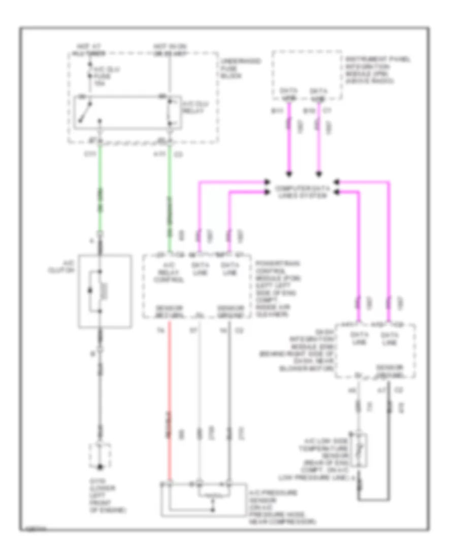 Compressor Wiring Diagram for Cadillac DeVille 2000