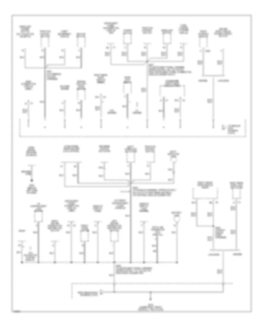 Ground Distribution Wiring Diagram (2 of 6) for Cadillac DeVille 2000