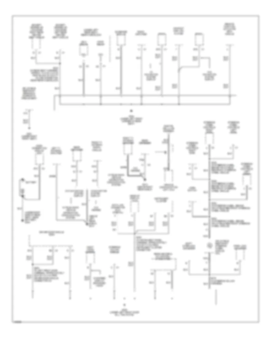 Ground Distribution Wiring Diagram (3 of 6) for Cadillac DeVille 2000