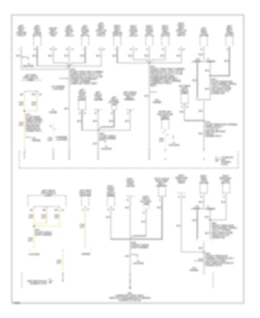 Ground Distribution Wiring Diagram (4 of 6) for Cadillac DeVille 2000