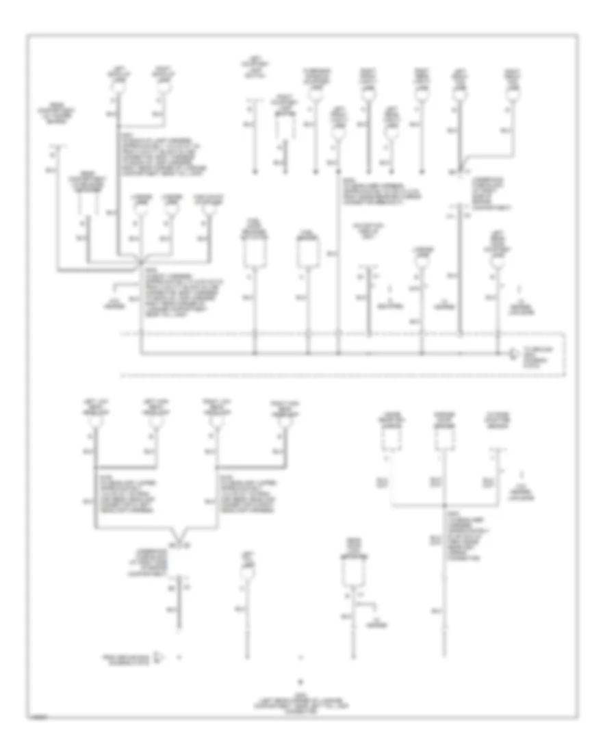 Ground Distribution Wiring Diagram (5 of 6) for Cadillac DeVille 2000