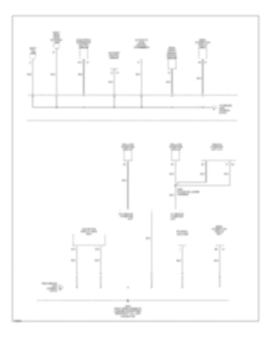 Ground Distribution Wiring Diagram 6 of 6 for Cadillac DeVille 2000
