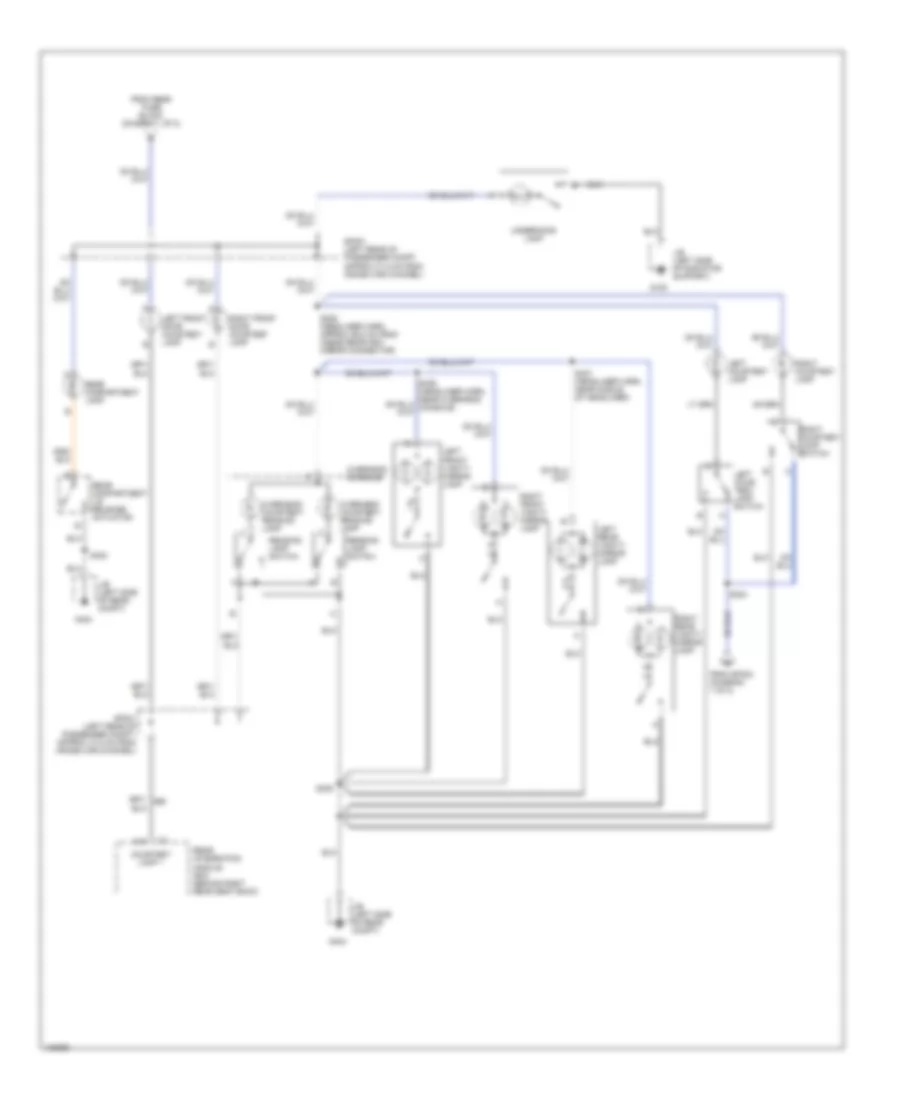 Courtesy Lamps Wiring Diagram, Except Hearse  Limousine (2 of 2) for Cadillac DeVille 2000