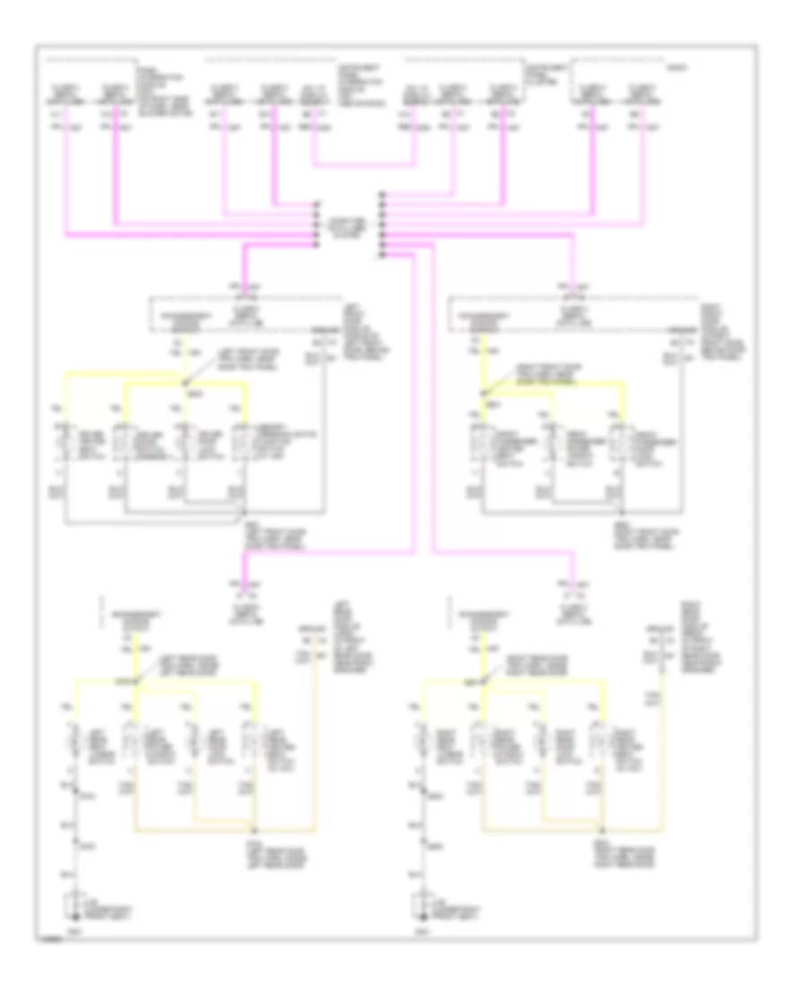 Instrument Illumination Wiring Diagram 2 of 3 for Cadillac DeVille 2000