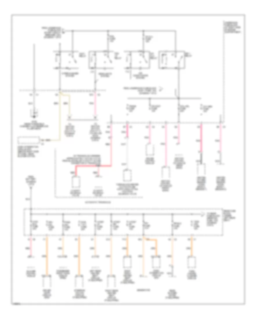 Power Distribution Wiring Diagram 2 of 8 for Cadillac DeVille 2000
