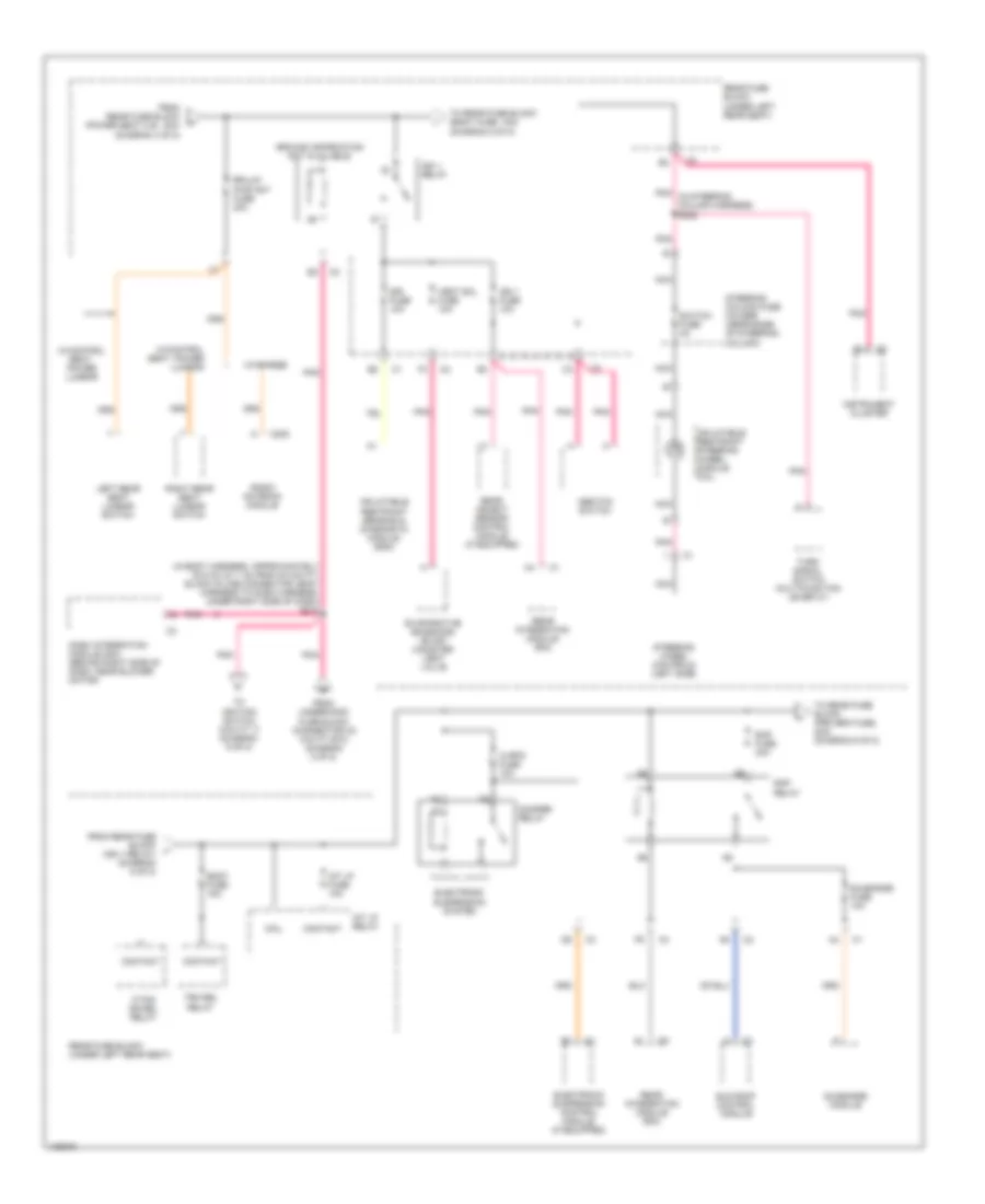 Power Distribution Wiring Diagram (5 of 8) for Cadillac DeVille 2000