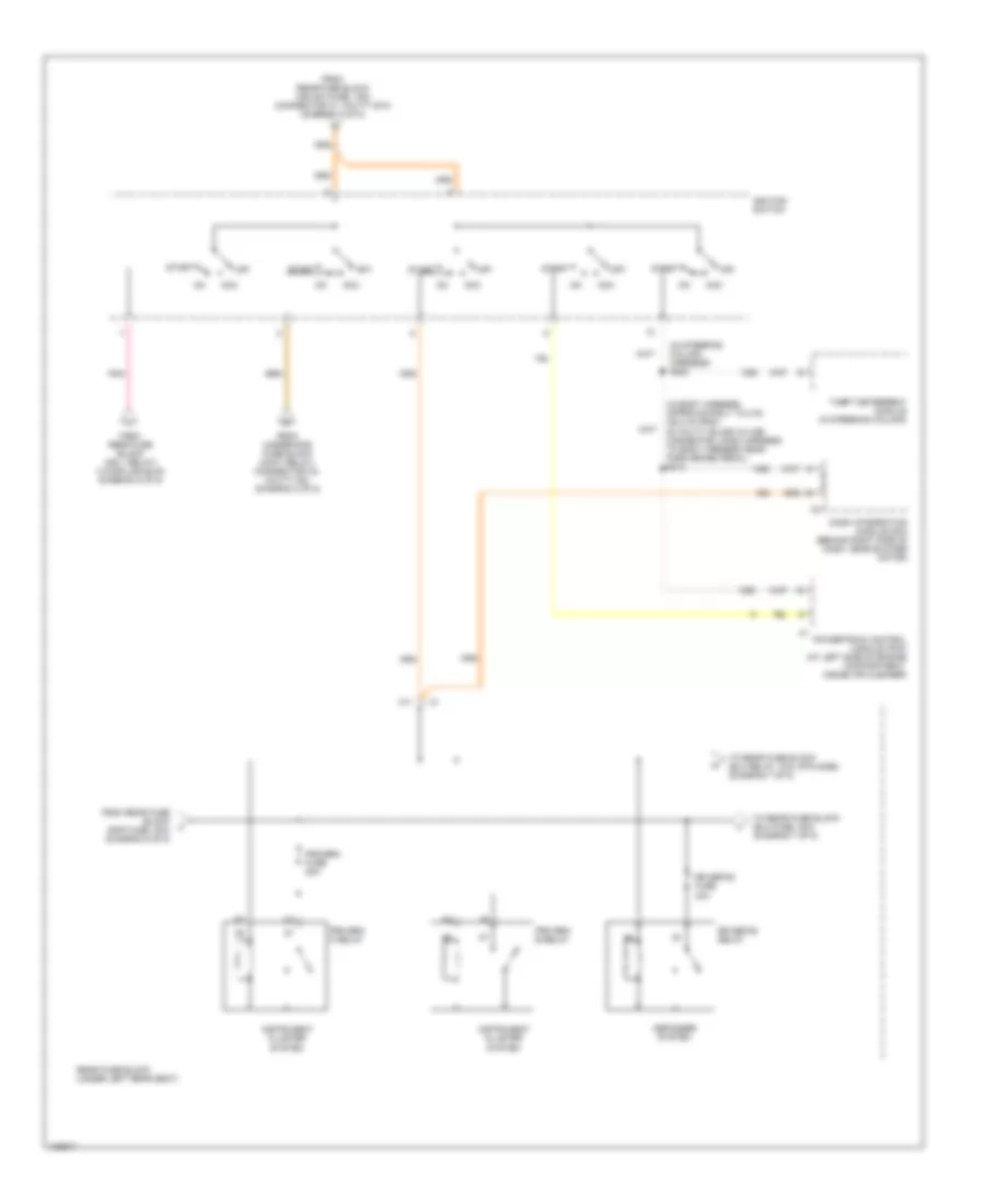 Power Distribution Wiring Diagram 6 of 8 for Cadillac DeVille 2000