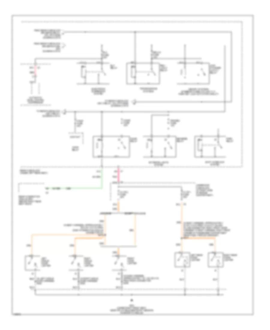 Power Distribution Wiring Diagram (7 of 8) for Cadillac DeVille 2000