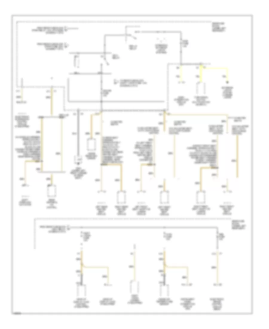 Power Distribution Wiring Diagram 8 of 8 for Cadillac DeVille 2000