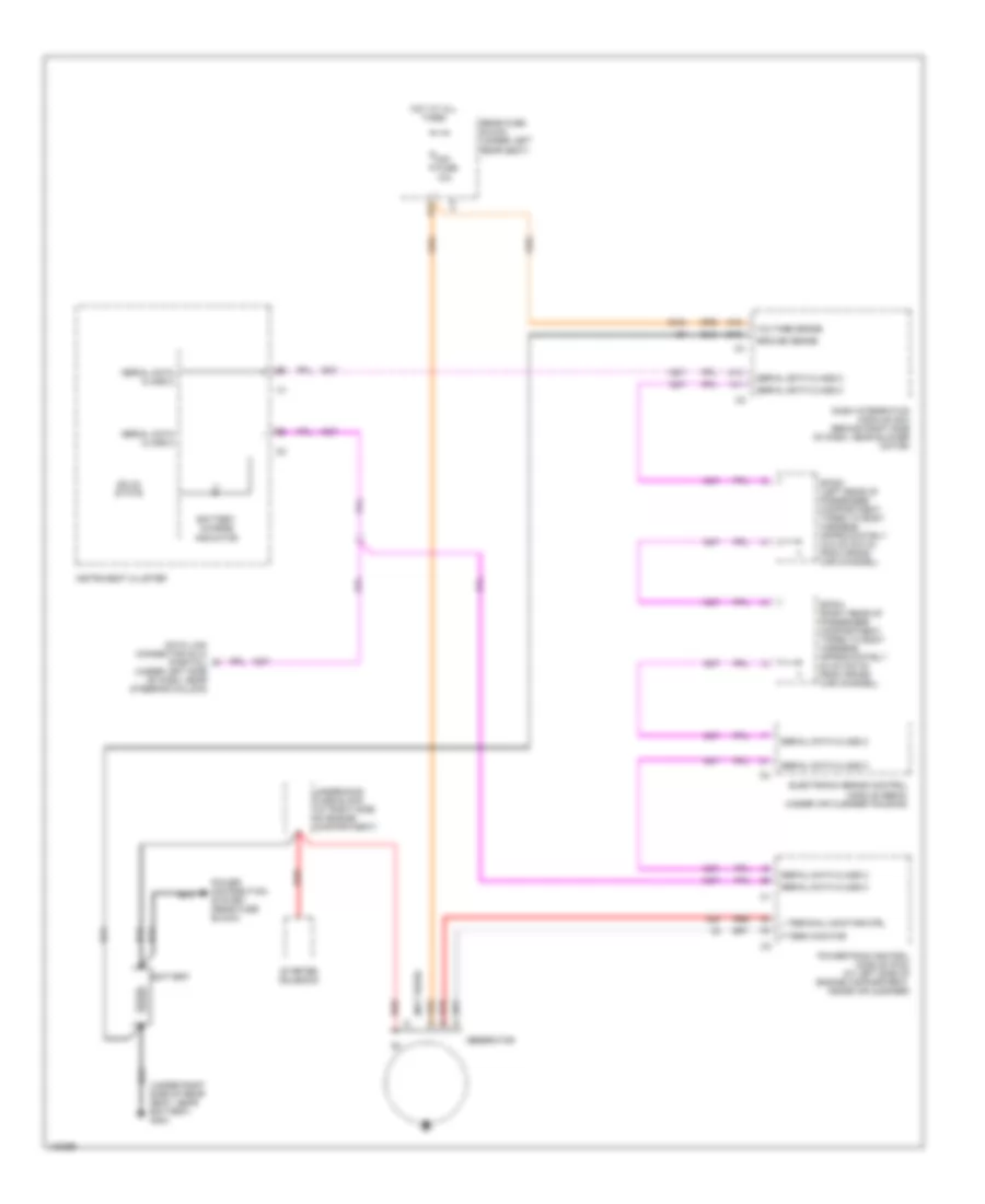 Charging Wiring Diagram for Cadillac DeVille 2000