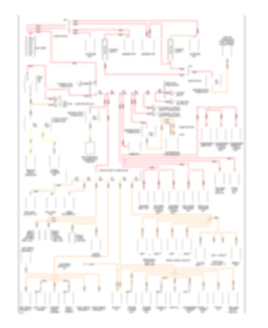 Power Distribution Wiring Diagram 1 of 4 for Cadillac Eldorado 1994