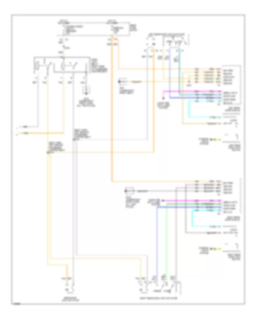 Power Door Lock Wiring Diagram, Hearse (2 of 2) for Cadillac DeVille DHS 2000